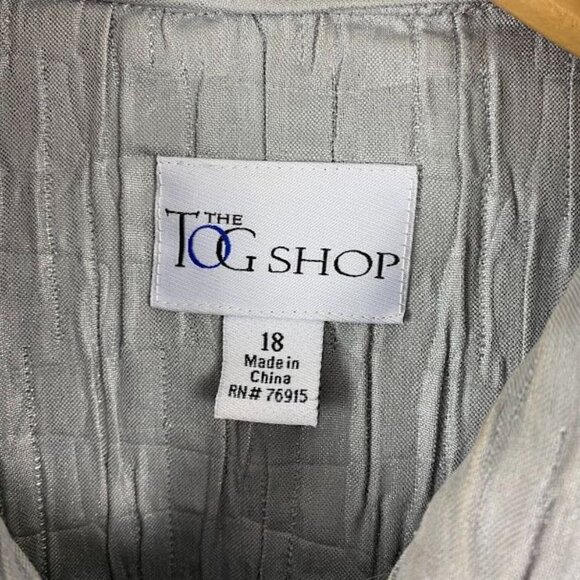 The‎ Tog Shop Gray Button Down Blazer Jacket Women' s 18 - Picture 12 of 16